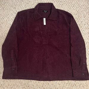 Madewell Corduroy Lakeline Popover Shirt